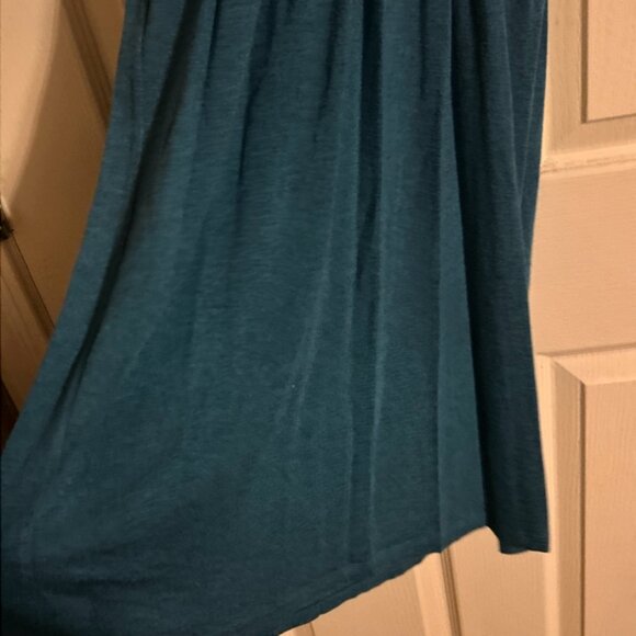 M.S.S.P Max Studio Specialty Products Greenblue Dress Size Large Long Preloved - Picture 4 of 11